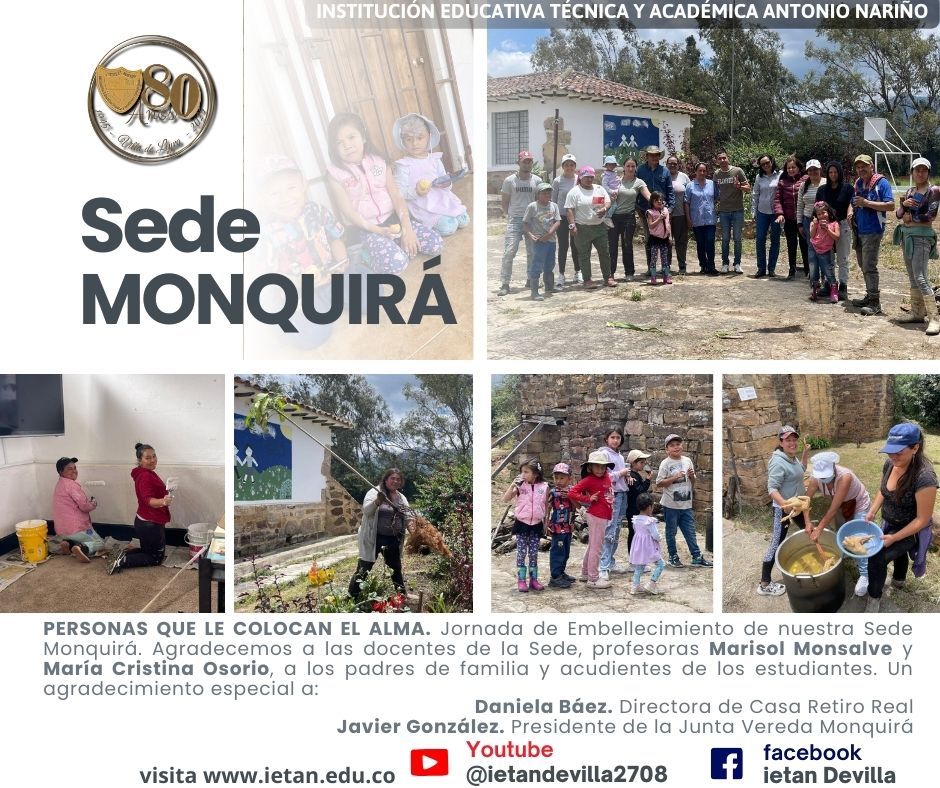 Jornada de Embellecimiento SEDE MONQUIRÁ