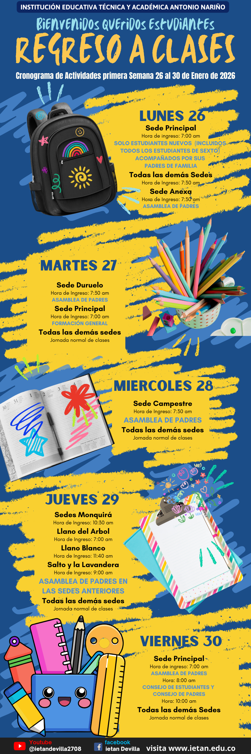 INICIO CLASES 2026