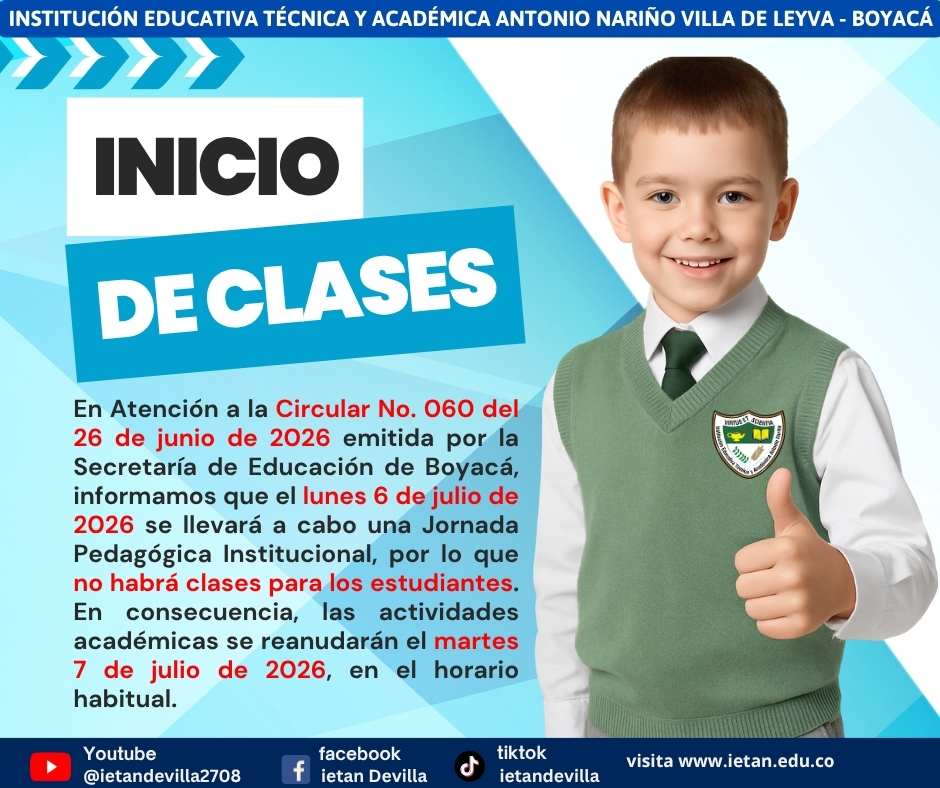 30 JUNIO INICIO CLASES
