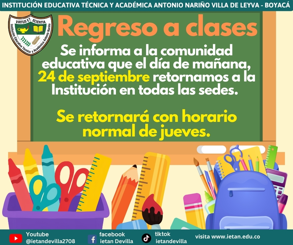 23 SEP COMUNICADO REGRESO CLASES